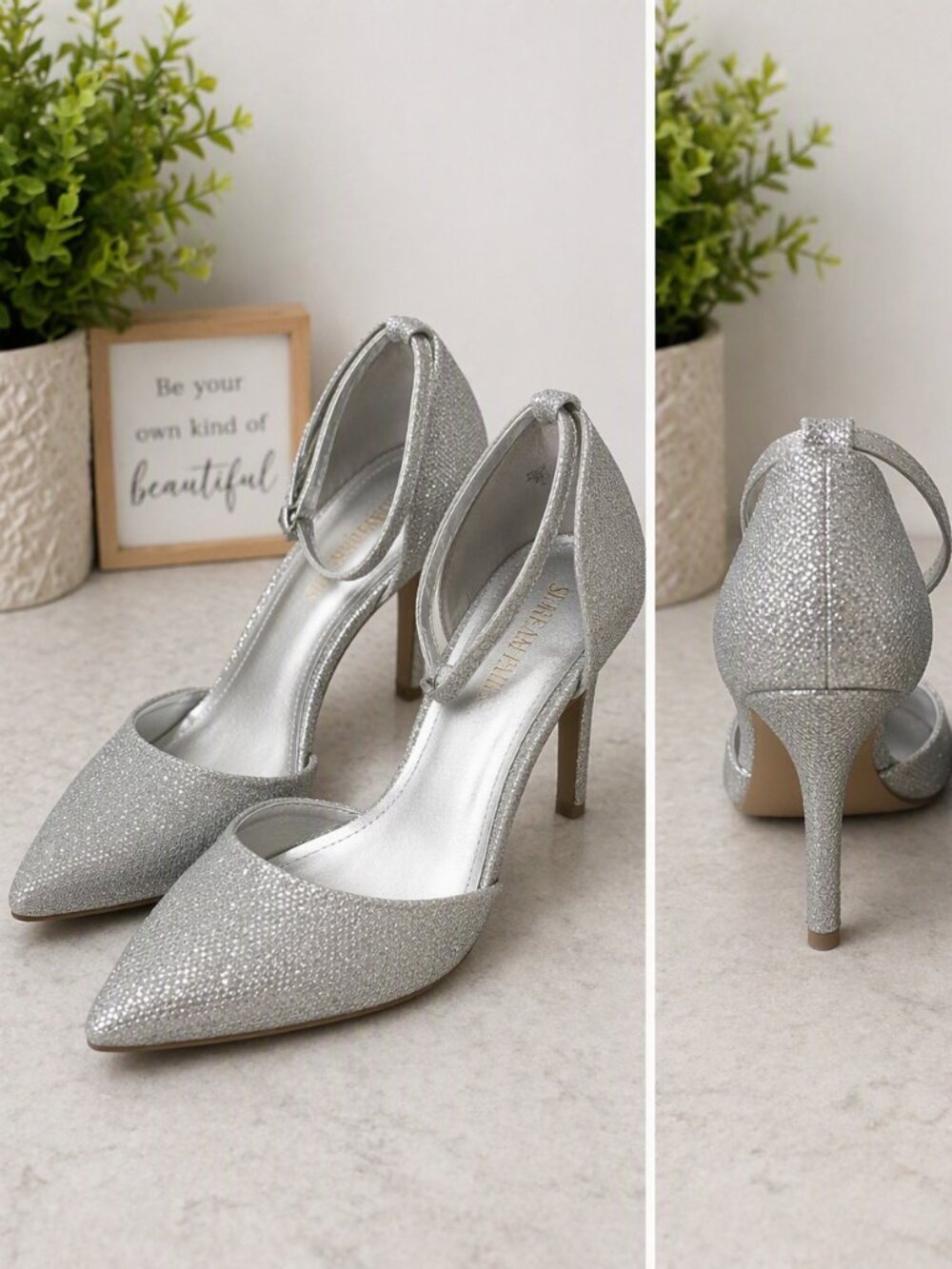 Sparkling Silver Heels